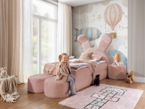 miniaturka Nowoczesne Łóżko Dziecięce LIEBRE z Pojemnikiem