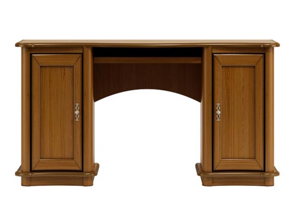 Segment meblowy z witrynami i miejscem na biurko