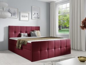 miniaturka Łóżko Kontynentalne Fiore z Eleganckim Pikowaniem