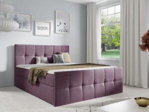 miniaturka Łóżko Kontynentalne Fiore z Eleganckim Pikowaniem