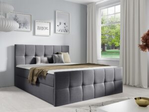 miniaturka Łóżko Kontynentalne Fiore z Eleganckim Pikowaniem