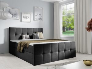 miniaturka Łóżko Kontynentalne Fiore z Eleganckim Pikowaniem