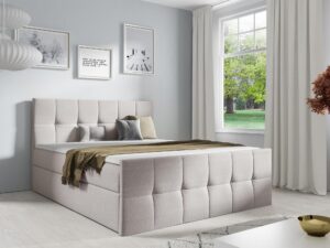 miniaturka Łóżko Kontynentalne Fiore z Eleganckim Pikowaniem