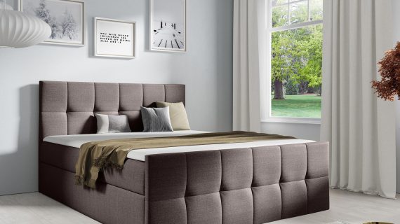 miniaturka Łóżko Kontynentalne Fiore z Eleganckim Pikowaniem