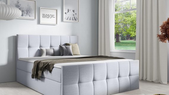 miniaturka Łóżko Kontynentalne Fiore z Eleganckim Pikowaniem