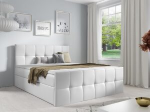 miniaturka Łóżko Kontynentalne Fiore z Eleganckim Pikowaniem