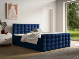 miniaturka Nowoczesne Łóżko Monarch z Pikowanym Zagłówkiem