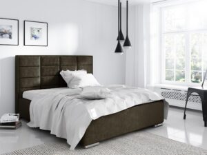 miniaturka Łóżko AMELIA z Wysokim Tapicerowanym Zagłówkiem