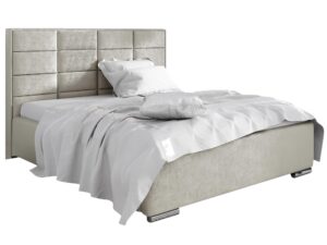 Łóżko AMELIA z Wysokim Tapicerowanym Zagłówkiem