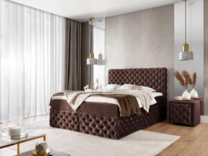 miniaturka Luksusowe Łóżko ROSA w Stylu Glamour