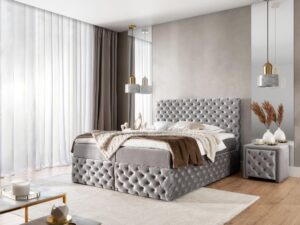 miniaturka Luksusowe Łóżko ROSA w Stylu Glamour