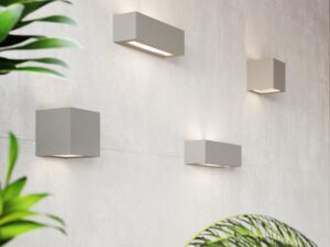 miniaturka Ceramiczny Kinkiet Regulus w Stylu Loft Szary lub Biały