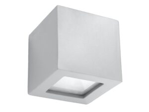 miniaturka Ceramiczny Kinkiet Regulus w Stylu Loft Szary lub Biały