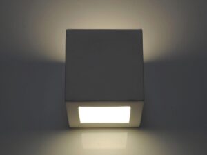 miniaturka Ceramiczny Kinkiet Regulus w Stylu Loft Szary lub Biały