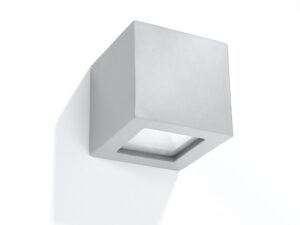 miniaturka Ceramiczny Kinkiet Regulus w Stylu Loft Szary lub Biały