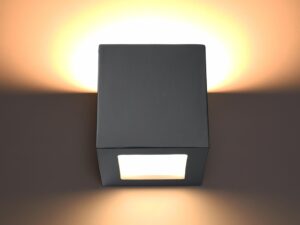 miniaturka Ceramiczny Kinkiet Regulus w Stylu Loft Szary lub Biały