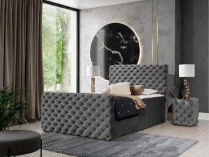 miniaturka Kontynentalne Łóżko FASCINO w Stylu Chesterfield