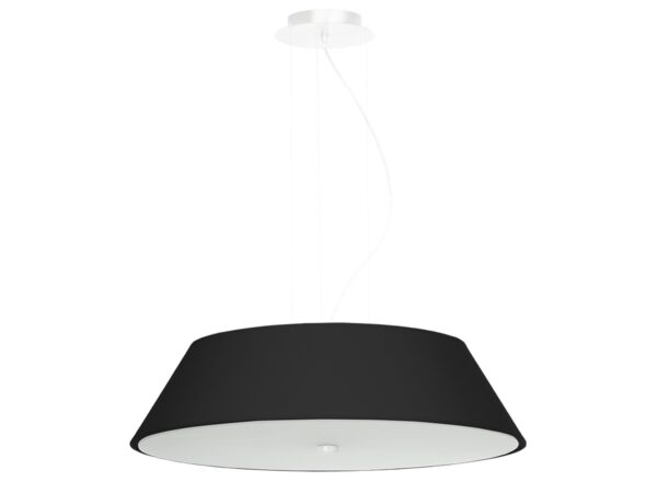 Nowoczesna czarna lampa wisząca z matowym wykończeniem