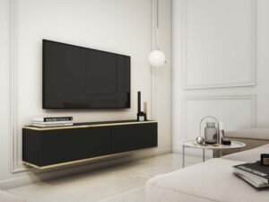 miniaturka Szafka RTV Teyser z Złotymi Listwami Elegancja