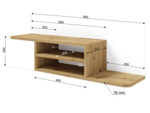 miniaturka Szafka pod TV Wisząca Gusto Minimalistyczna