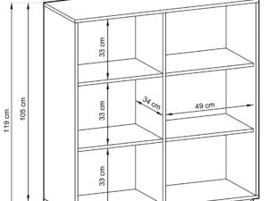 miniaturka Komoda Diament w Odcieniu Dąb Evoke