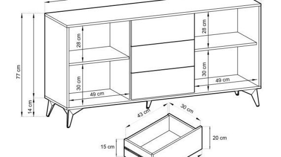 miniaturka Komoda Diament Elegancka do Salonu
