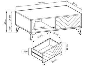 miniaturka Ława Diament Akcent Dąb Evoke