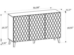 miniaturka Komoda Bellagio Innowacyjna z Frezowanymi Frontami