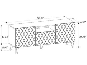 miniaturka Szafka RTV Bellagio 145 cm w Wysokim Połysku