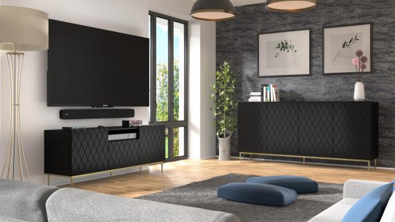 miniaturka Duża Komoda Bellagio z Metalowymi Nóżkami