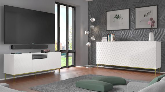 miniaturka Duża Komoda Bellagio z Metalowymi Nóżkami