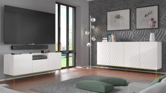 miniaturka Szafka RTV Bellagio 190 cm Elegancka do Salonu