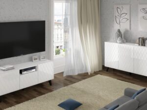 miniaturka Szafka RTV Bellagio 145 cm w Wysokim Połysku