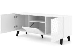 miniaturka Szafka RTV Bellagio 145 cm w Wysokim Połysku