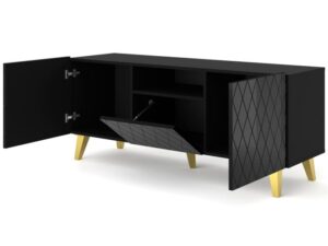 miniaturka Szafka RTV Bellagio 145 cm w Wysokim Połysku