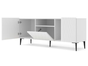 miniaturka Szafka RTV Bellagio 145 cm w Stylu Glamour z Wnęką