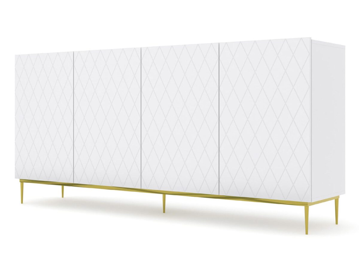 Komoda Bellagio z Zdobionymi Frontami Stylowa