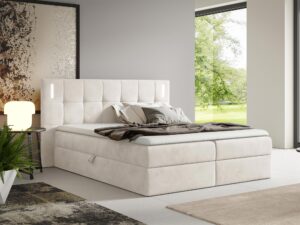 miniaturka Łóżko Midnight z Subtelnym Oświetleniem LED