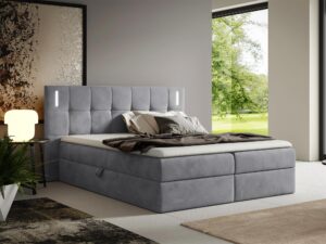 miniaturka Łóżko Midnight z Subtelnym Oświetleniem LED