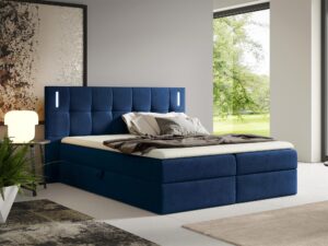 miniaturka Łóżko Midnight z Subtelnym Oświetleniem LED