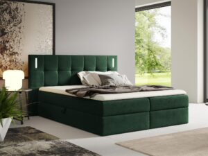 miniaturka Łóżko Midnight z Subtelnym Oświetleniem LED