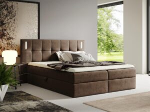 miniaturka Łóżko Midnight z Subtelnym Oświetleniem LED