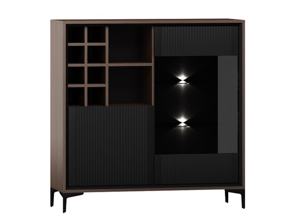 Designerska Witryna Niska Ryflowana Linea LN09