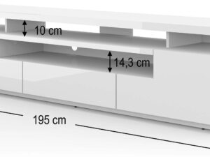miniaturka Szafka pod TV Kairo 195 cm w Połysku