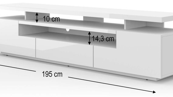 Szafka pod TV Kairo 195 cm w Połysku - obrazek 5
