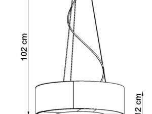 miniaturka Elegancki Biały Żyrandol SPARK 50 SLIM