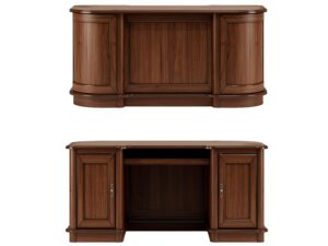 Eleganckie Biurko w Orzechu Wersal W35