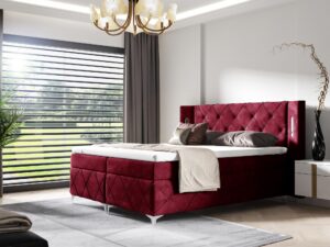 miniaturka Nowoczesne Łóżko MODULO z Wysokim Zagłówkiem