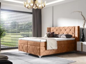 miniaturka Nowoczesne Łóżko MODULO z Wysokim Zagłówkiem