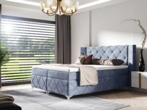 miniaturka Nowoczesne Łóżko MODULO z Wysokim Zagłówkiem